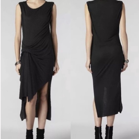 All Saints Dresses & Skirts - All Saints Riviera draped Dress in black small angora original